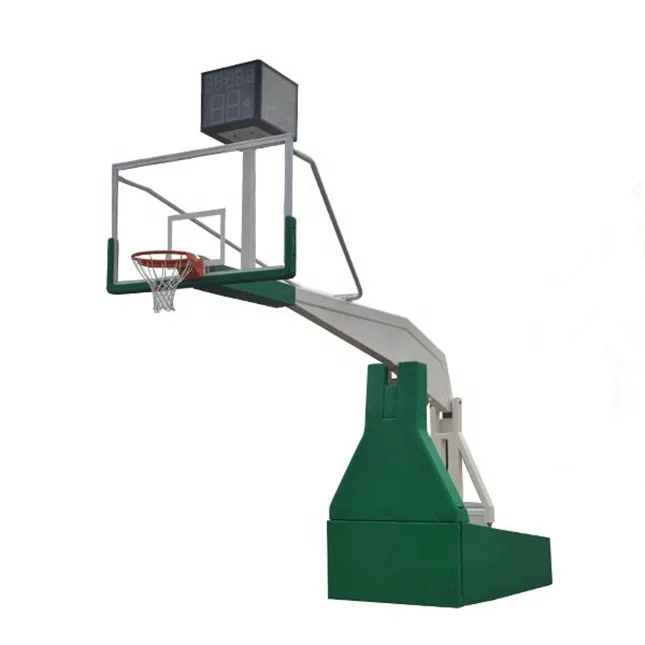 Outdoor movable adjustable competition steel basketball hoop stand for adult