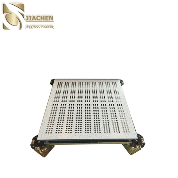 perforated raised access floor with no foaming filler
