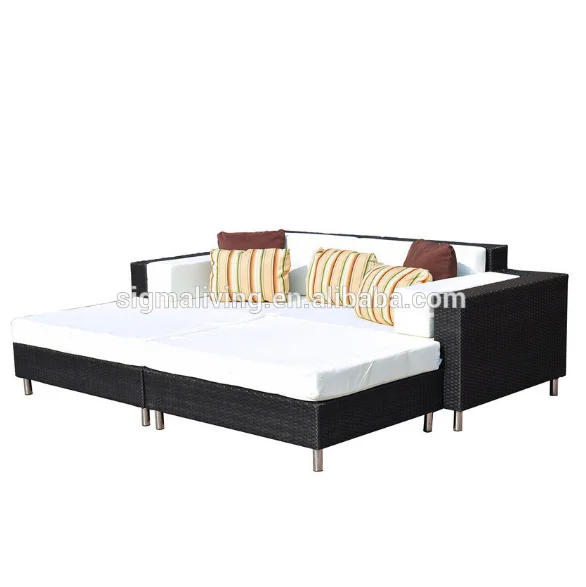 Продажа с завода, современный дизайн, Повседневная мебель из ротанга, диван-кровать