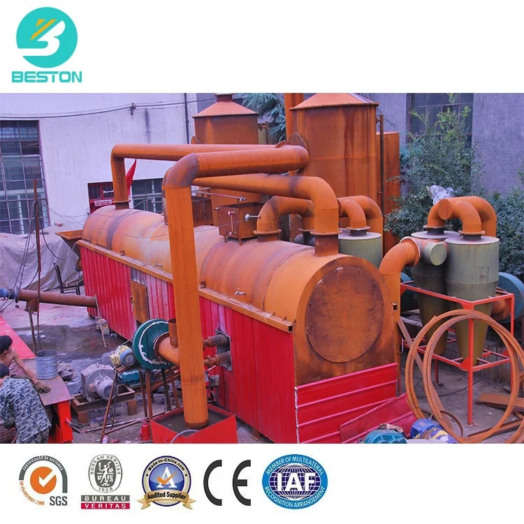 Beston Group New design smokeless biomass carbonization furnace oil sludge charcoal making machine for sale