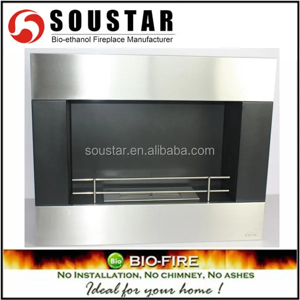 2016 декор, оправа из нержавеющей стали, биоэтанол, настенный камин