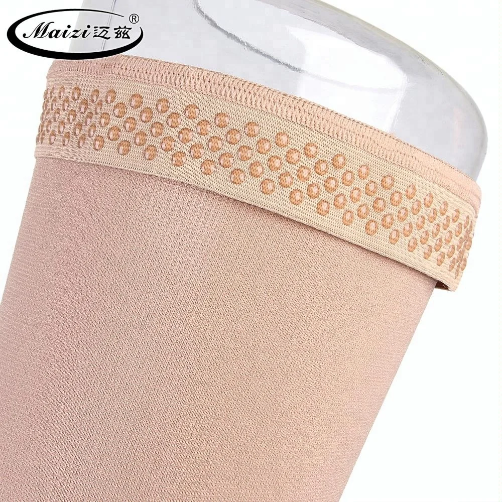 
Hot Selling Medical Grade Thigh High Anti Thrombus Stocking with Inspection Hole 