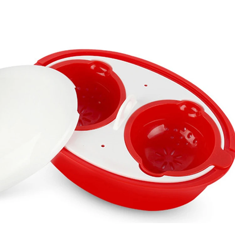 Multifunctional Custom Food Bowl Egg Pouch Plastic Microwave Steamer Cookware