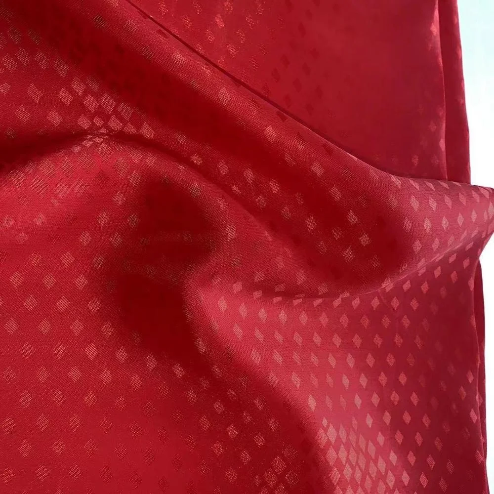 Shaoxing Polyester Textile Wholesale Satin Jacquard Fabric for Pajamas