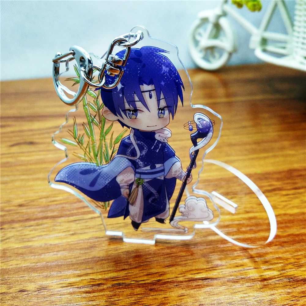 Бесплатный образец двухсторонняя печать CMYK ЧПУ резка пользовательские аниме акриловый брелок производители стенд персонализированный брелок для ключей