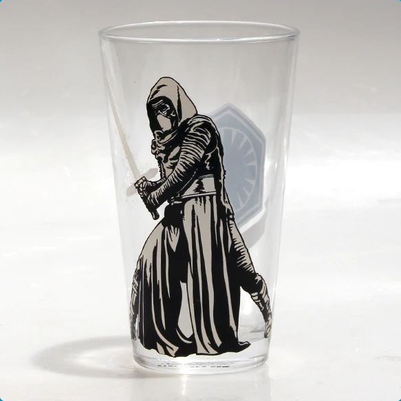 16oz beer pint glass with printing