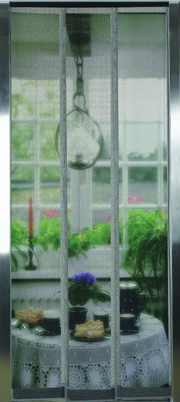 Mosquito net door curtain for garage and bedroom