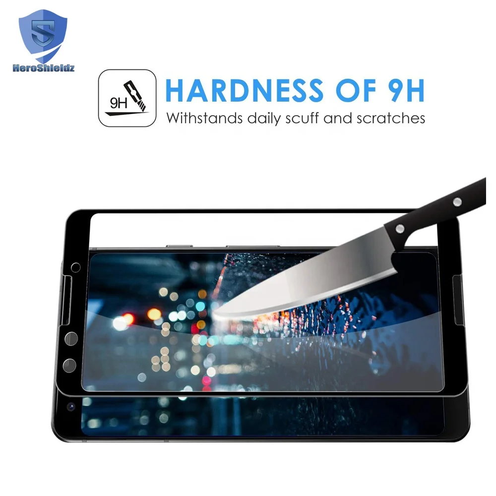 3D Full Cover 9H Tempered Glass For Google Pixel 3 Screen Protector, Pixel 3 Screen Protector Full Glass 0.26mm Case friendly