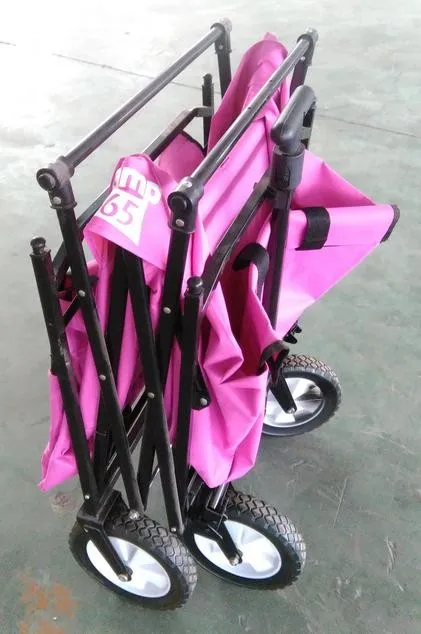 Outdoor Garden Wagon Foldable Tool Cart ,Beach Wagon Fold trolley folding wagon for kids