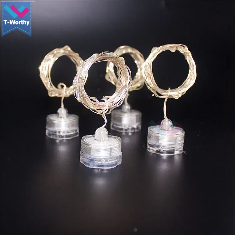 Christmas Decoration Copper Wire Mini Button Battery Powered Waterproof Led String Lights