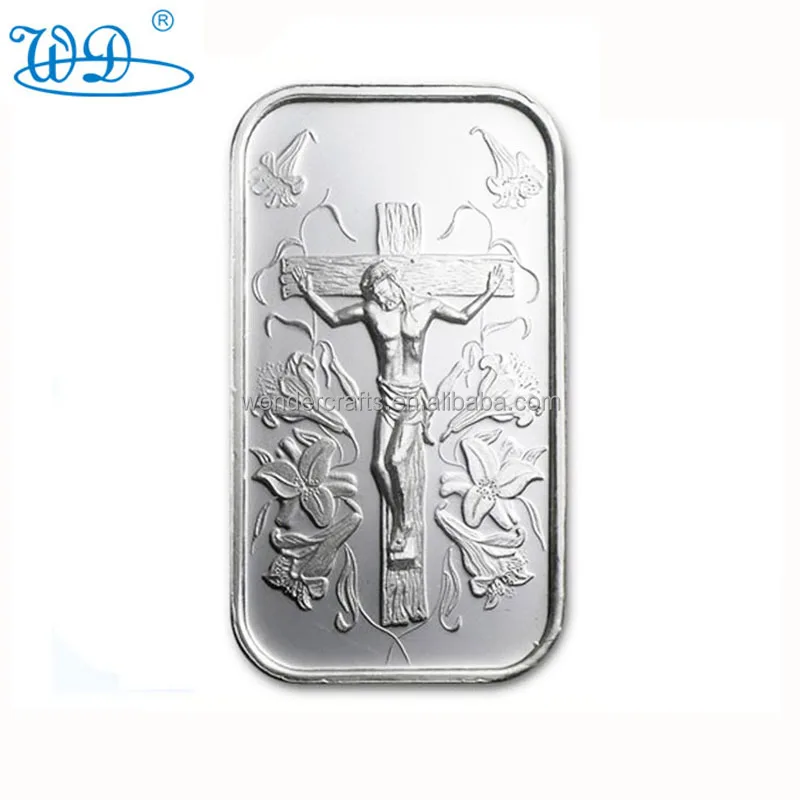 WD Wholesale low price business gifts custom brass metal embossed eagle gold gold plated 10 ounces of pure gold bars