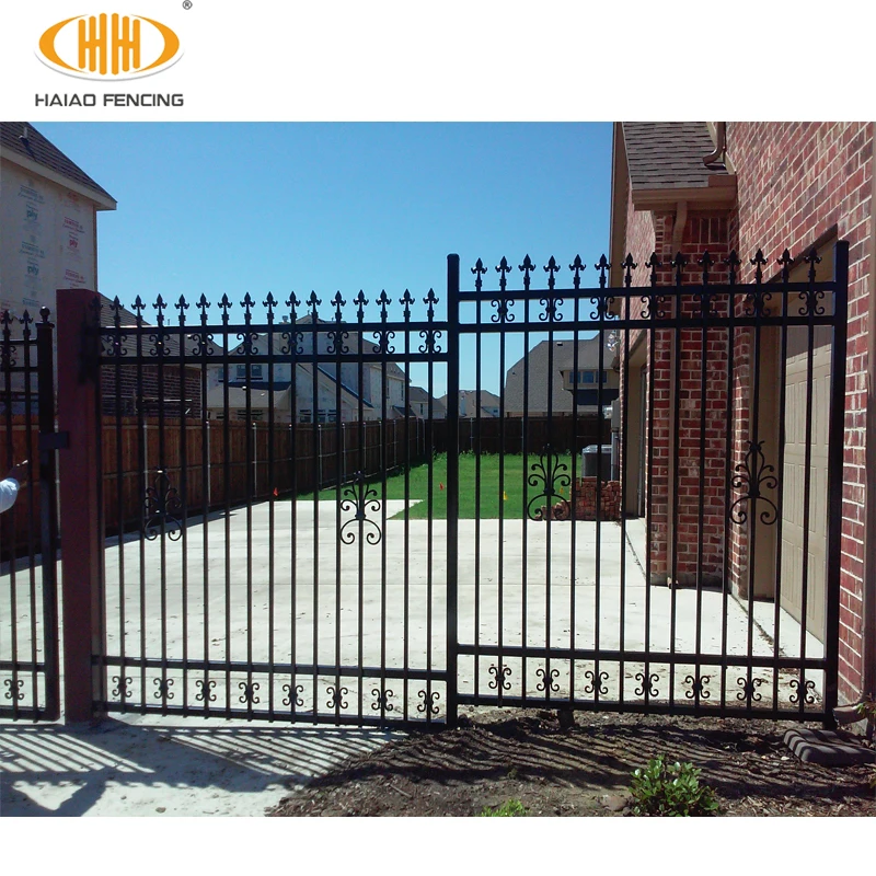 Best Quality iron square tube gate sliding designs Aluminum slide gates