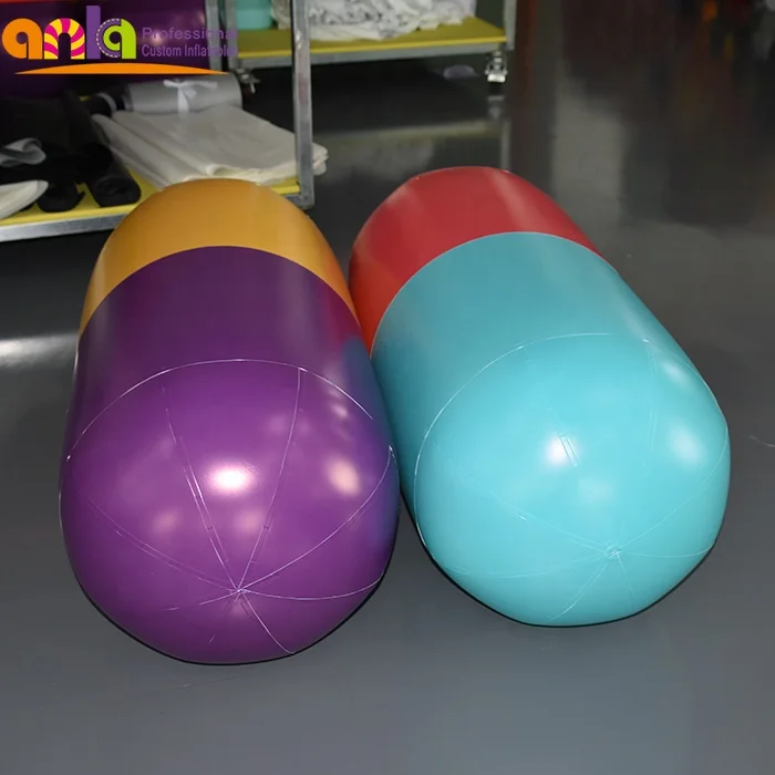 Giant inflatable capsules model/customized inflatable pills toy for advertising promotion