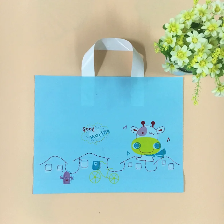 custom poly bag plastic bag with handle