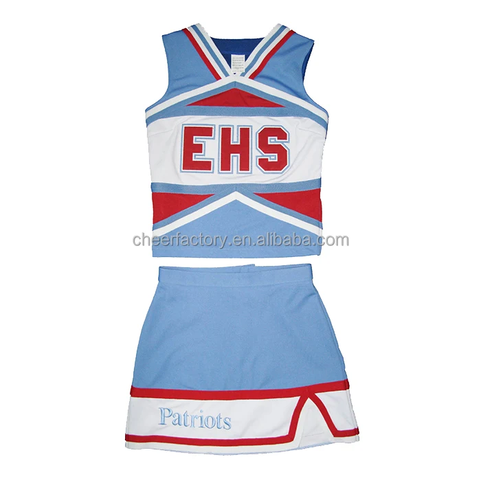 Popular custom cheerleading apparel made in China cheerleader uniforms