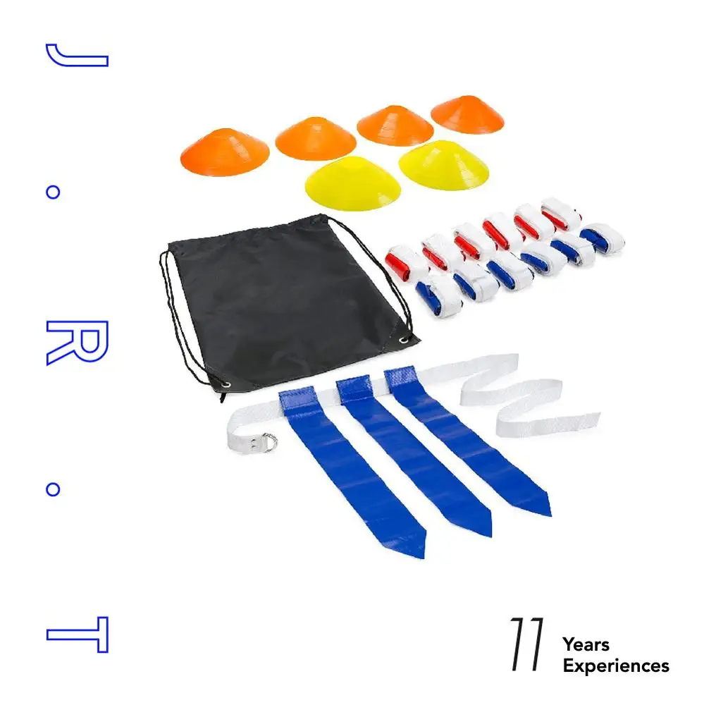 American Football Indoor Outdoor Training Set Custom Flag Football Set Quality Guarantee One Size Fits All Flag Football Set