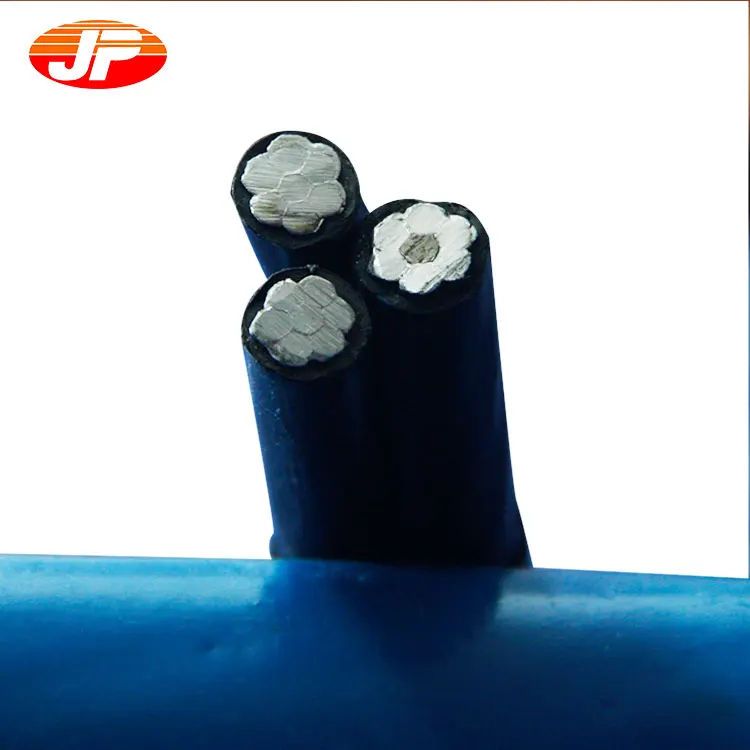 
 Triplex Service Drop AAC PVC ABC Aerial Bundled Cable Overhead Transmission Line System Al  