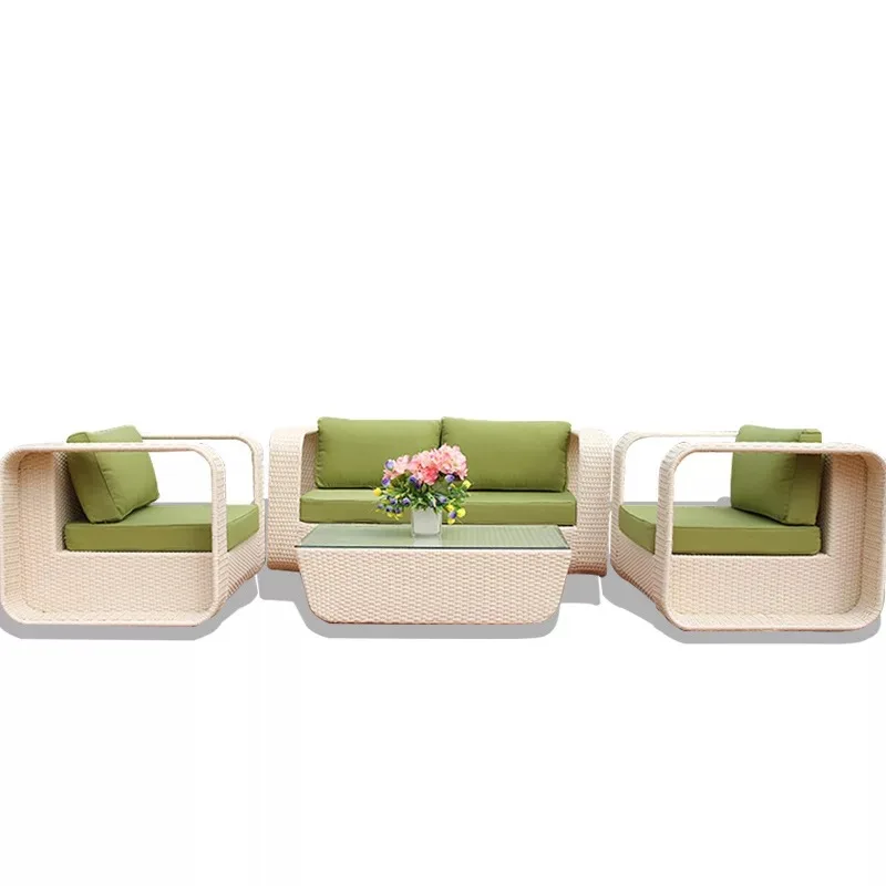 Modern PE wicker outdoor sofa garden sofa rattan garden sofa