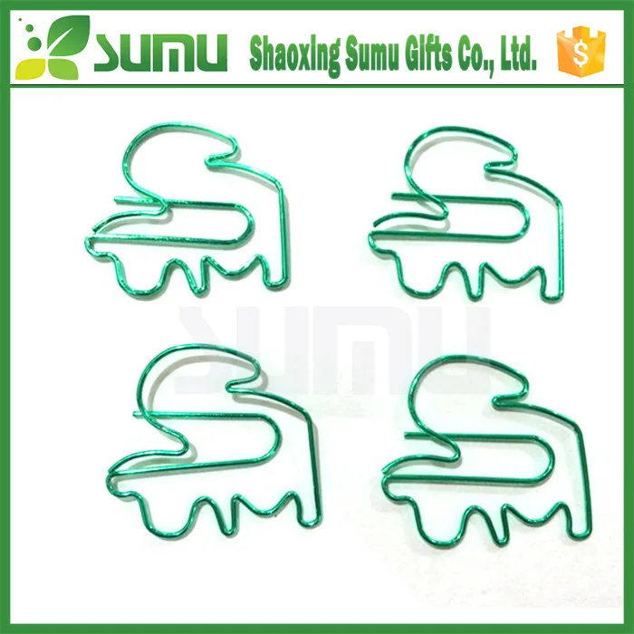 Custom Logo Shaped Stainless Steel Flat Metal Paper Clip