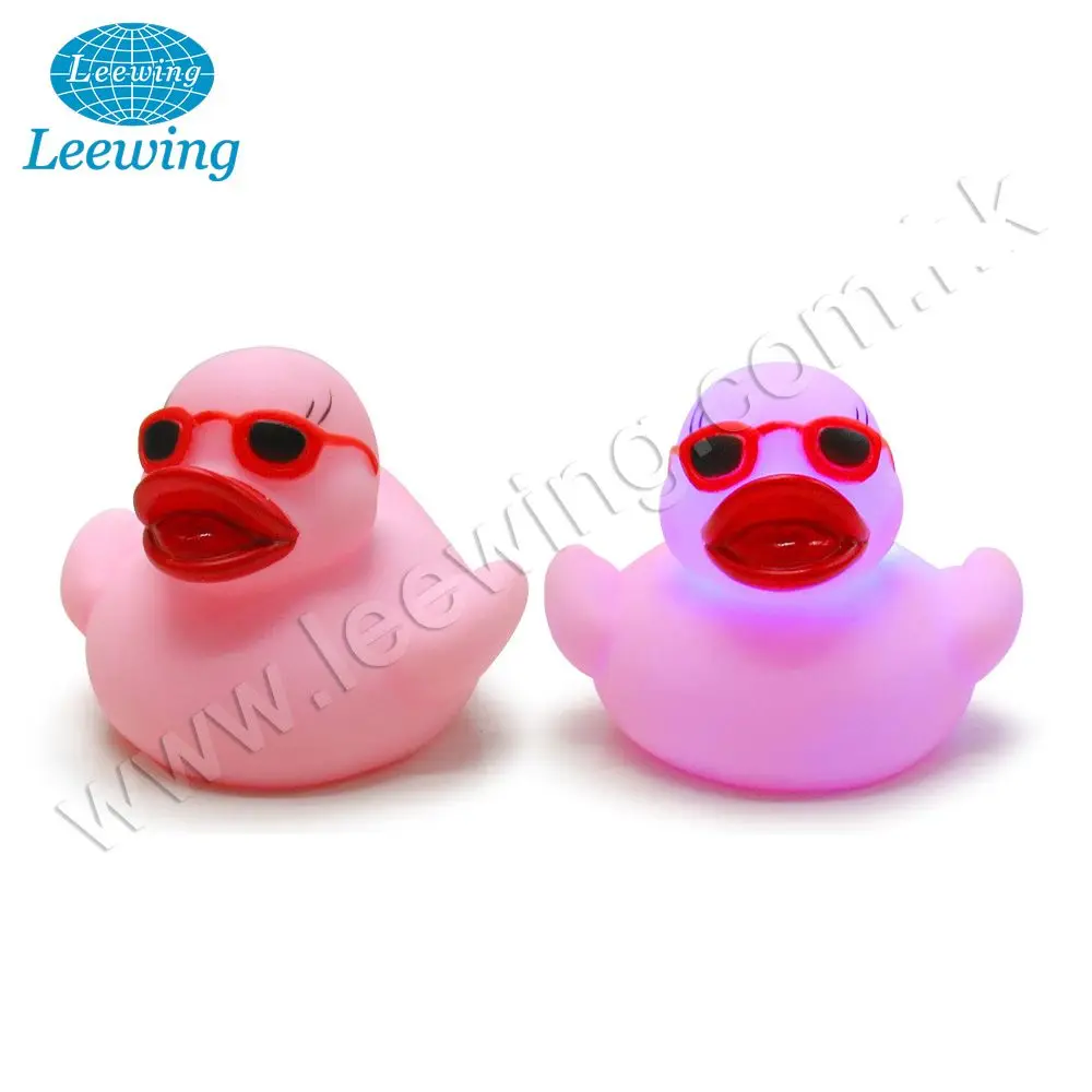 Забавные солнцезащитные очки резиновая утка меняющая цвет мигающий свет игрушка для