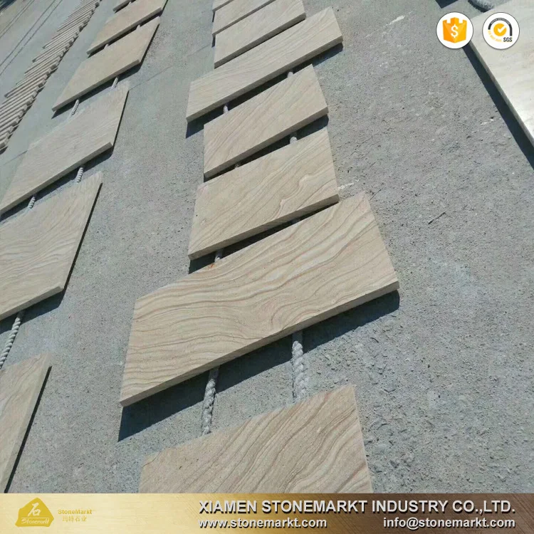 
StoneMarkt China natural yellow sandstone with veins for outdoor paving tiles 