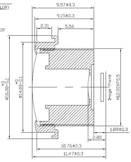 HD new design  waterproof car rear view camera lens