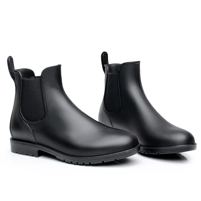 Обувь «Челси»; Женские ботинки для дождливой погоды; Женские резиновые ботинки; Ботинки из водонепроницаемого материала; Ботинки до щиколотки