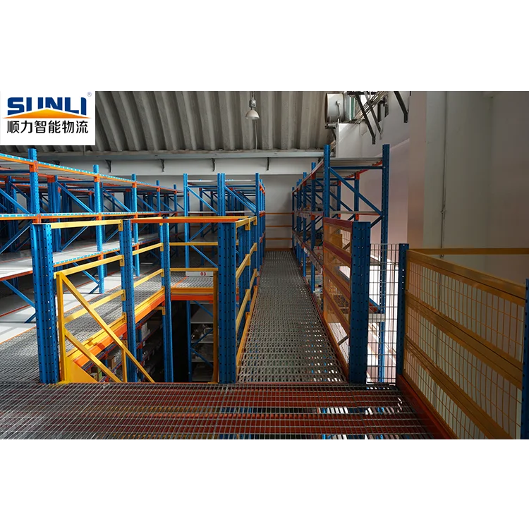 Warehouse Rack, Metal decking shelves Mezzanine System