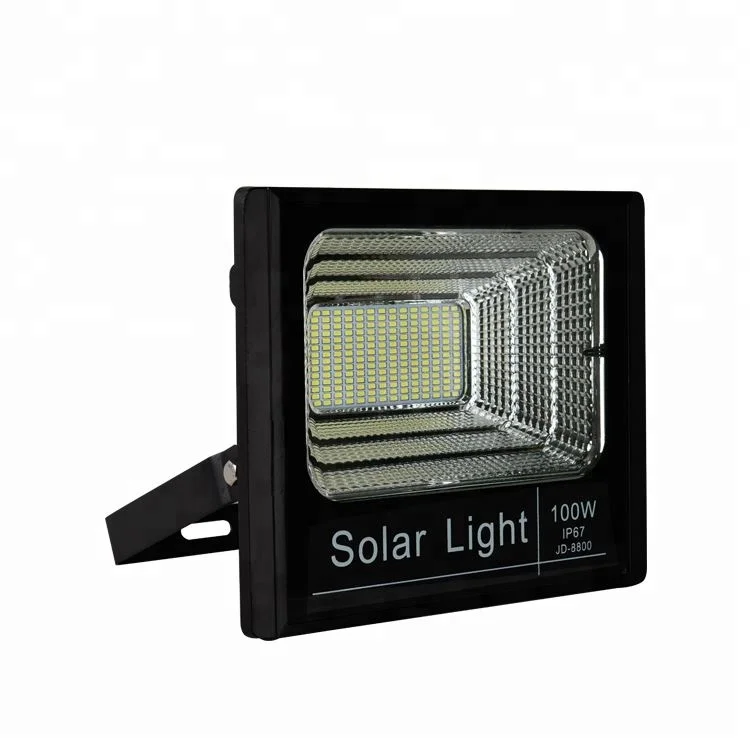 Jindian 6500 K Outdoor Parking Lot 40W solar power Led Flood Light 100W led solar spotlight
