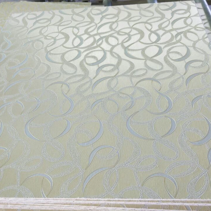 Light weight heat insulation pvc gypsum ceilling tile