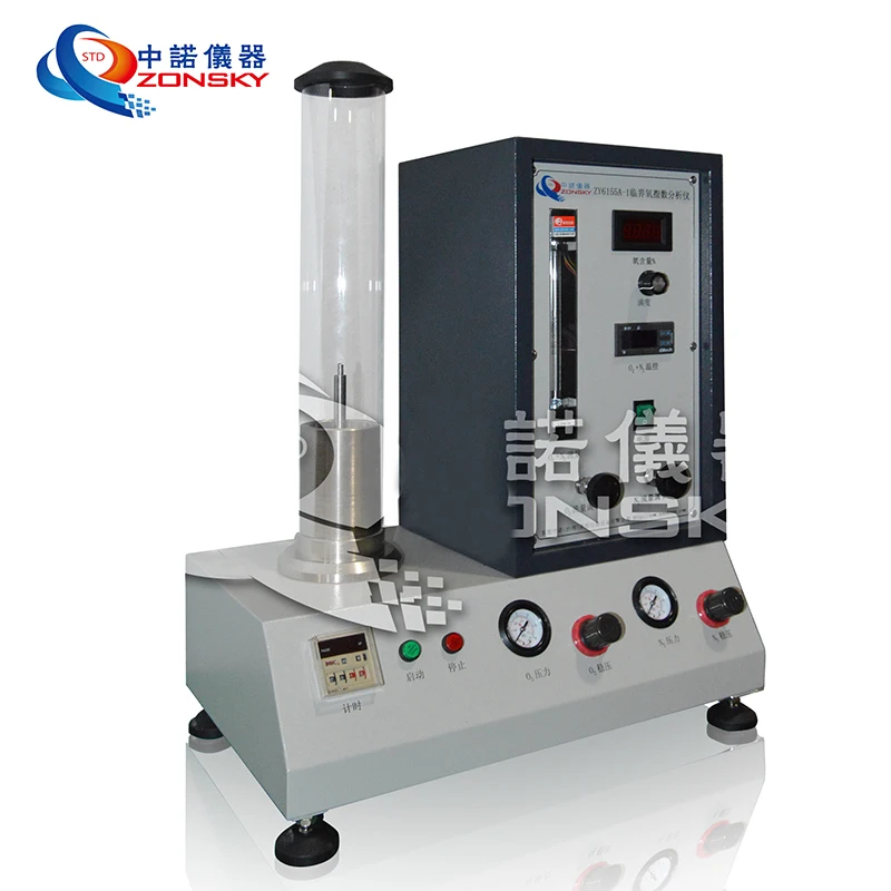 ASTM D2863 Digital Display Limiting Oxygen Index Test Apparatus