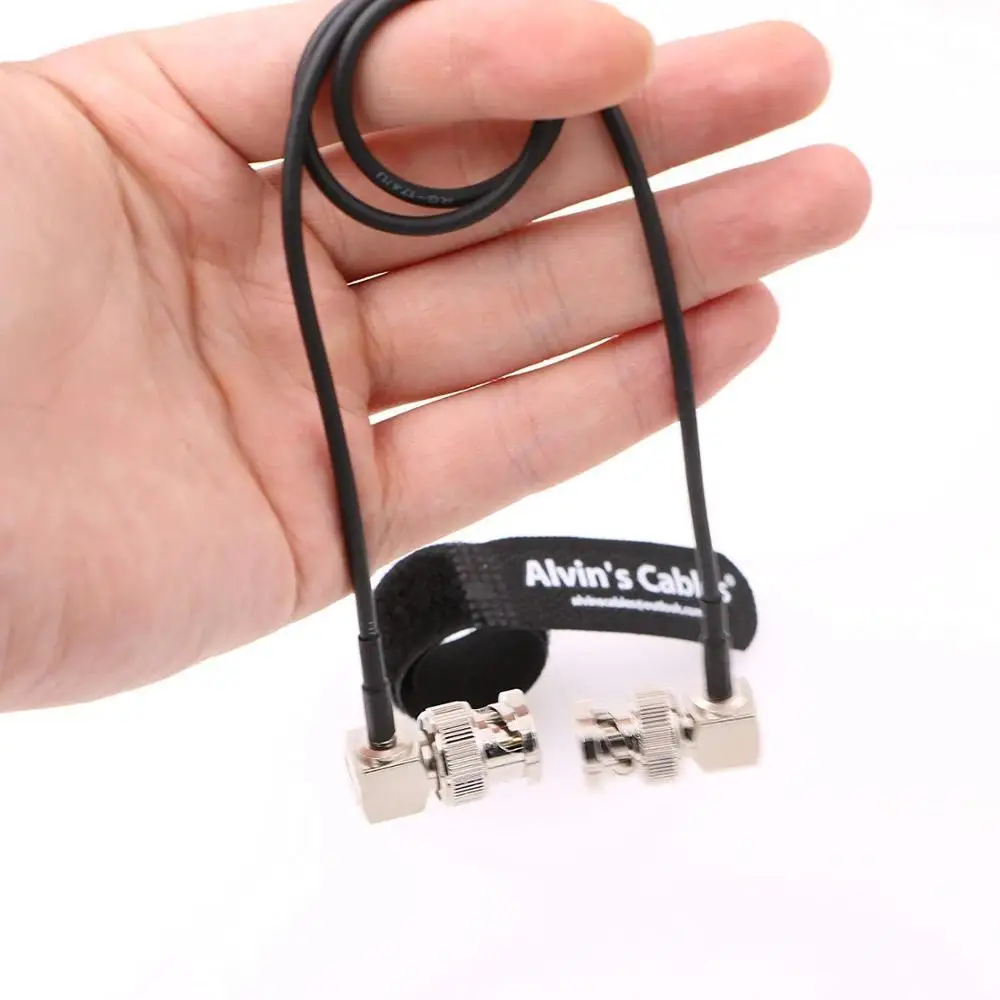 Кабели Alvin Blackmagic RG179 Coax BNC, гибкий кабель с прямым углом «штырь-штырь» для видеокамеры BMCC