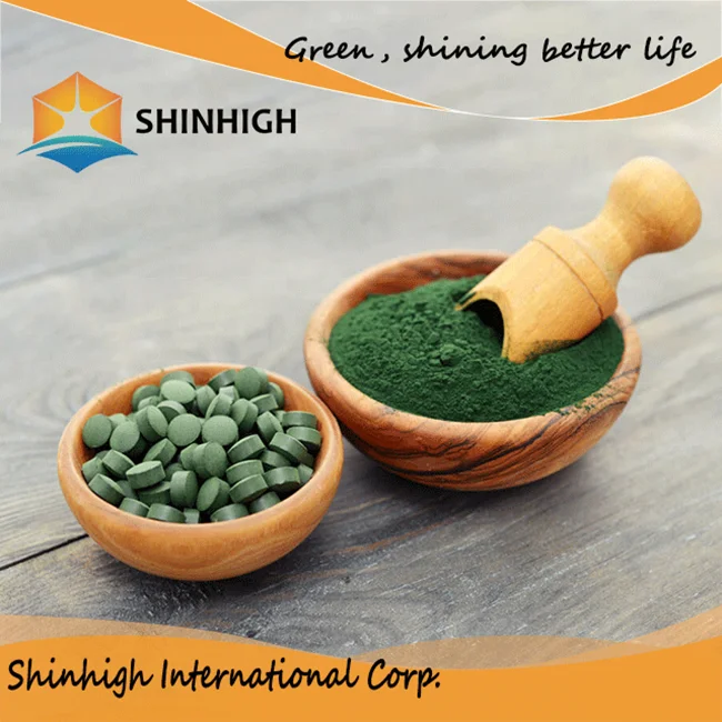 
100% natural blue green algae organic spirulina powder 
