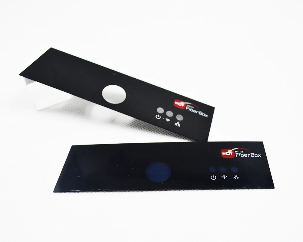 Custom design dead lexan  front panel for digital set top box