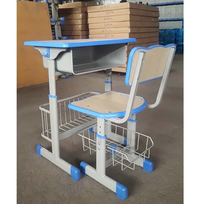 2023 New Design Cheaper Price Adjustable School Furniture Writing Durable Desk Chair For Student