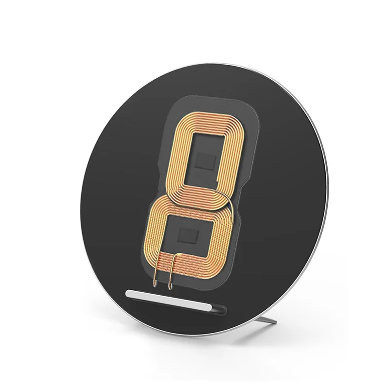 
Hot Selling Fast Charging Mirror Dual Use Wireless Charger Stand for Cell Phone 