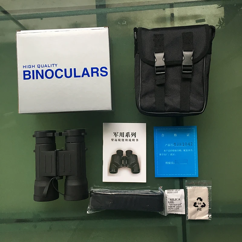 Детская Военная бинокль 10x42 HD с высоким разрешением Карманный телескоп для экскурсии