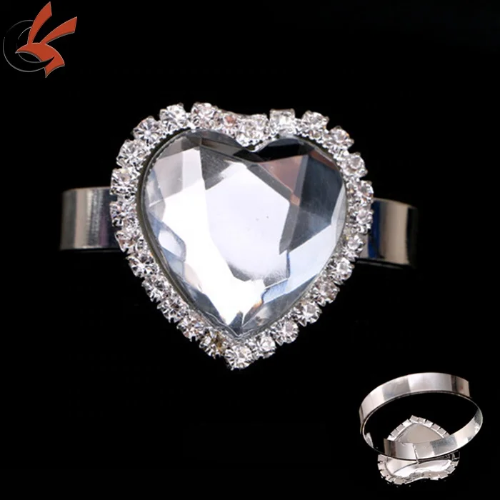 Wholesale Wedding Elegant Rhinestone Pearl Napkin Rings