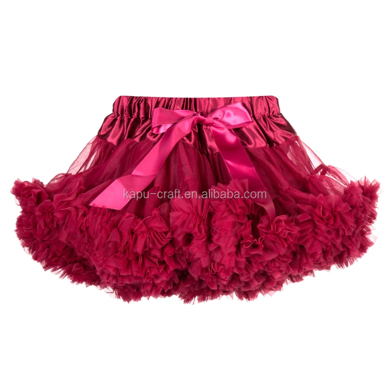 
High quality brown ballet dance tulle skirt baby girls skirts mini tutu 