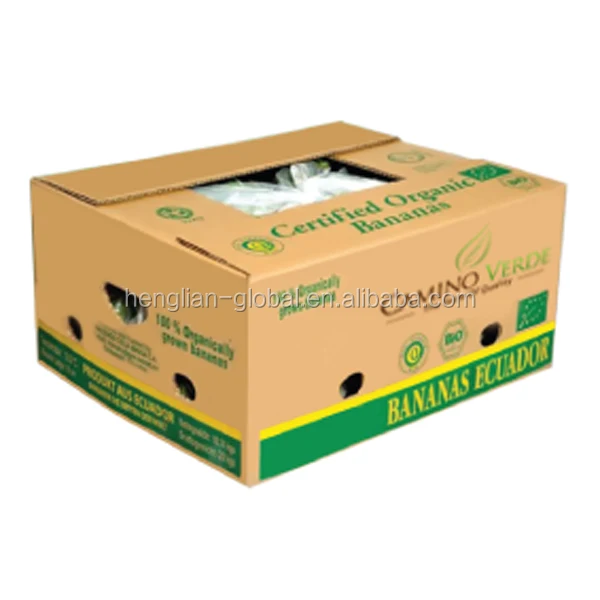 Custom corrugated paper banana packing cartons box