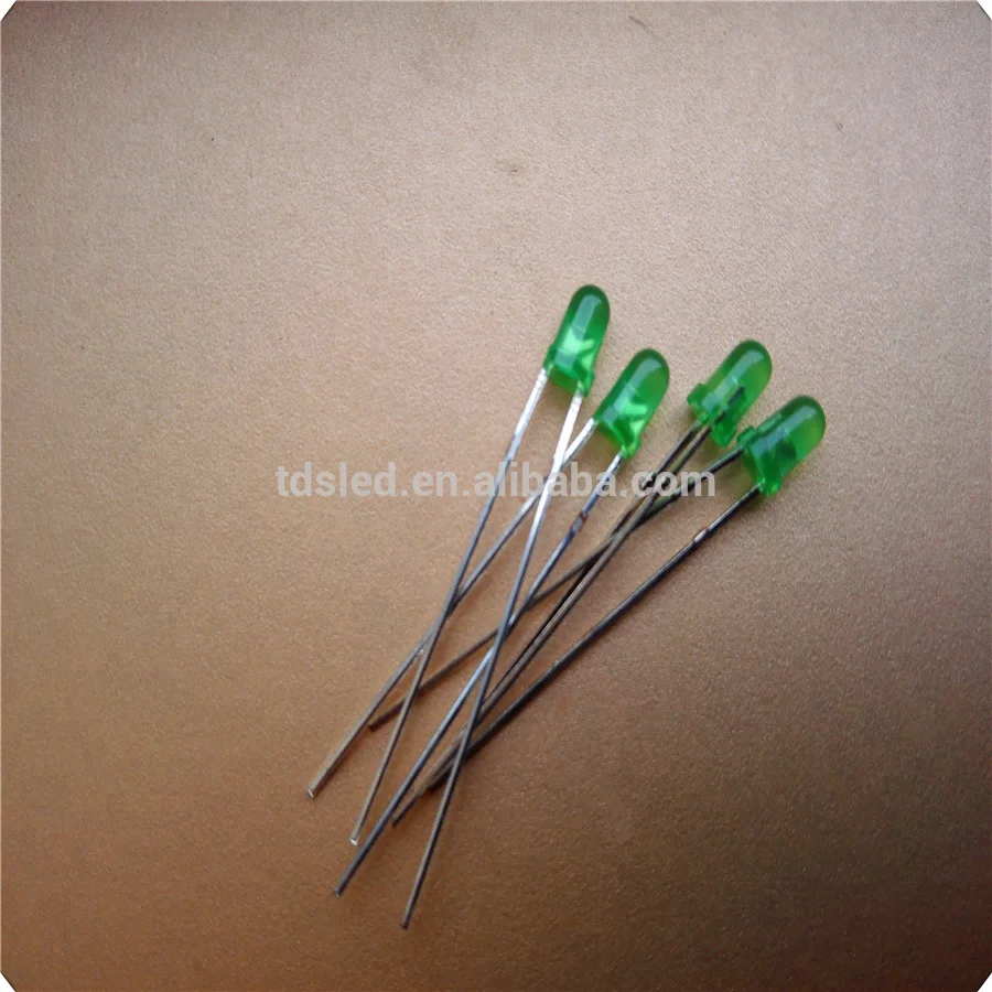 560nm - 570nm - 575nm 3mm round yellow green led lamp for signal light