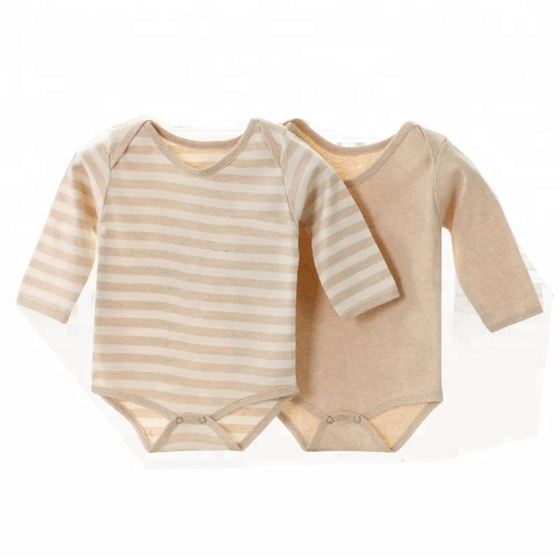 
The new spring and summer baby climbing clothing organic cotton clothes colored triangle crawling clothes 