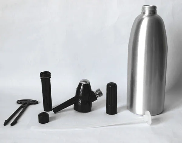Aluminum 1000MLCarbonated Soda Syphon Siphon Maker Bar Home Brew Seltzer Make Tool Sparkle Soda Siphon
