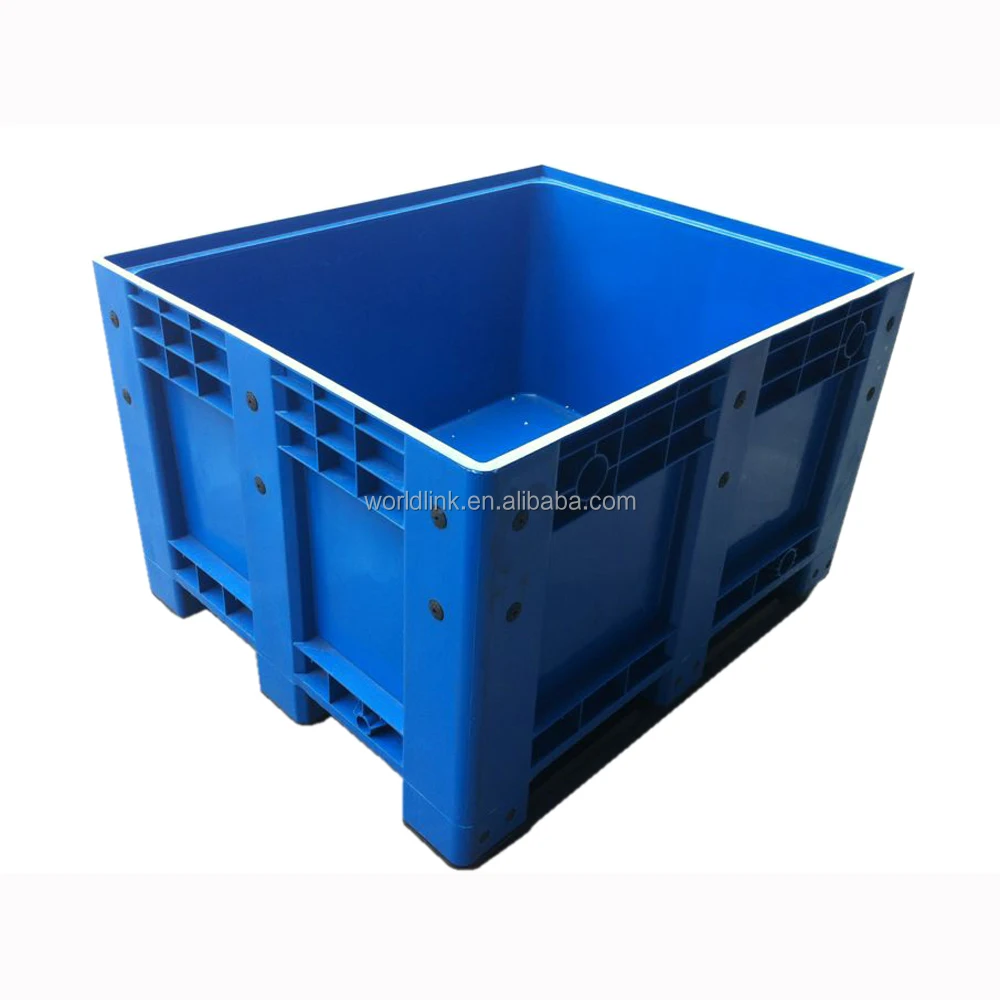 120x100x76cm Plastic Solid Stacking Industrial HDPE Bulk Bin