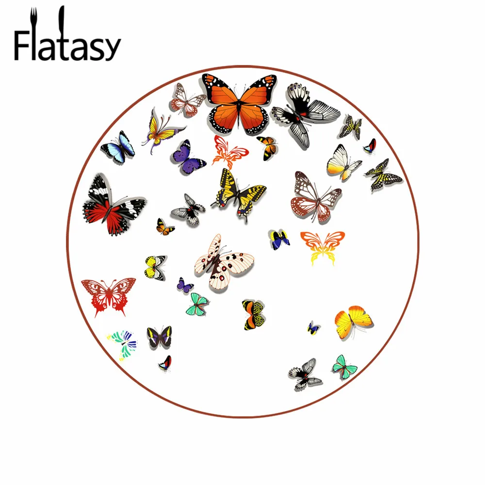 Wholesale rose gold rim custom printed butterfly ceramic plate for wedding