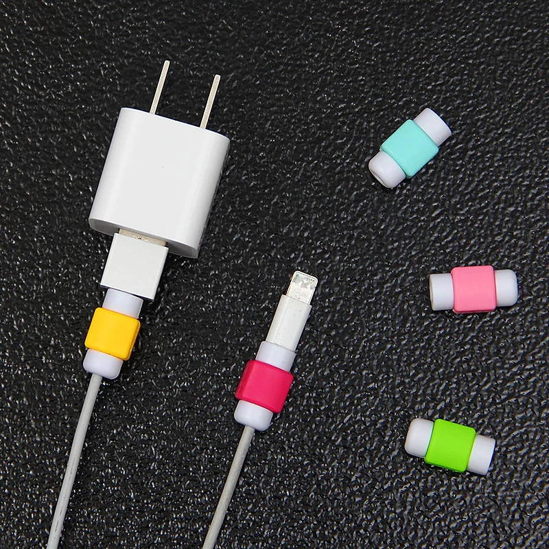 
Wholesale Usb Cable Earphones Protector Colorful Cover For Android Cable Data Line Protection Sleeve 