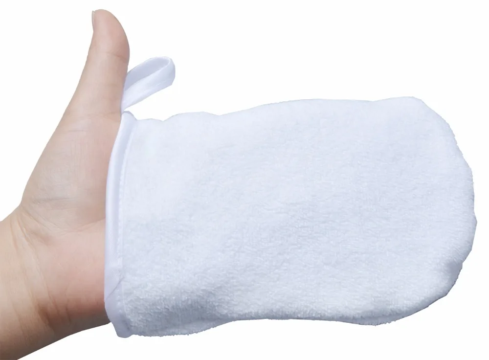 Microfiber Face Cleansing Gloves Reusable Facial Cloth Pads Makeup Remover Glove