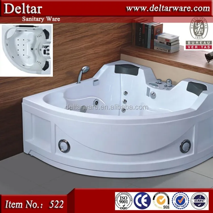 Export Bathtub Prices Relax Massage Function, LED Air Jet Luxury Bathtub for 2 Person, walk in tub shower combo