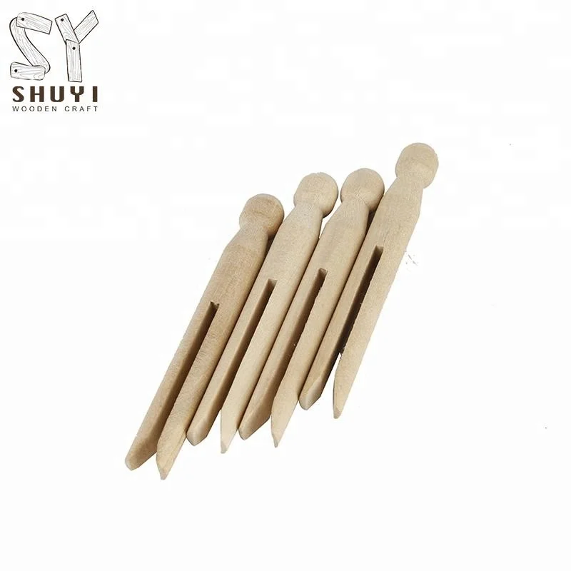 Пользовательские деревянные куклы булавки, зажимы