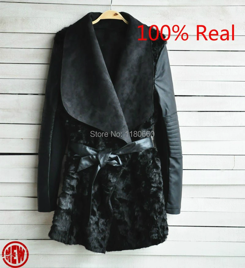 New Hot 2014 European and American Fashion font b Winter b font Fur Coat Women Slim